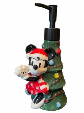 Minnie Mouse Soap Dispenser Ceramic Soap pump Walt Disney World Icon Christmas
